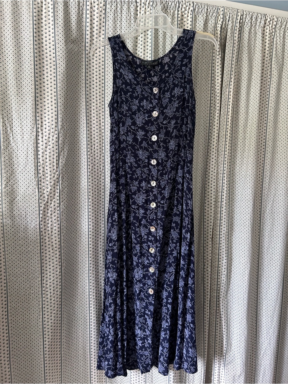 Karen Kane Blue Maxi Floral Dress